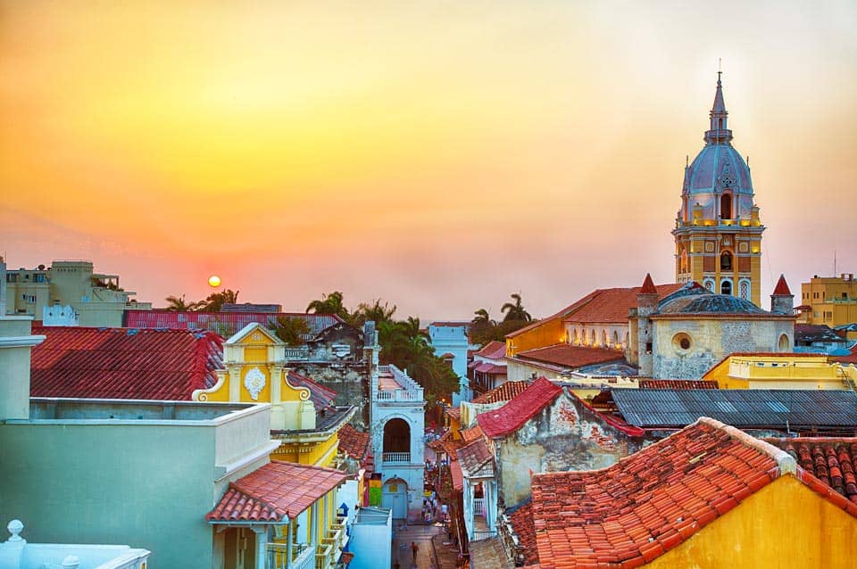 Sonnenuntergang über Cartagena