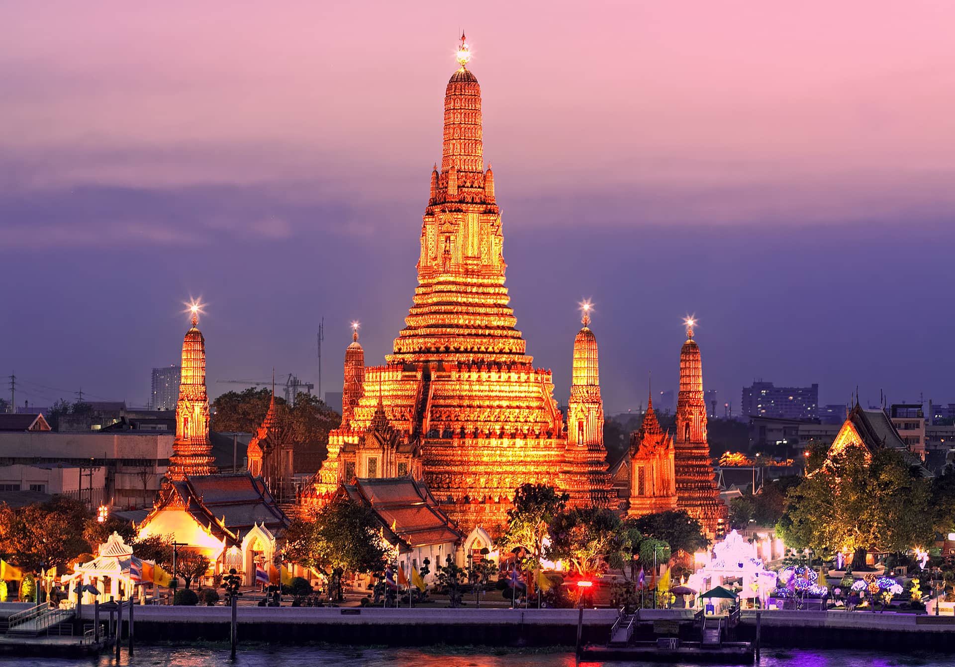 Wat Arun, berühmtester Tempel in Bangkok