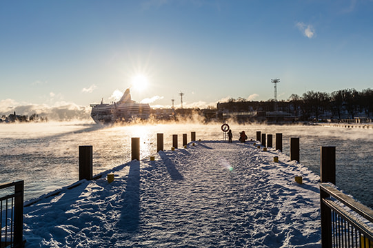 Finnland_Helsinki_Kalt_Schnee