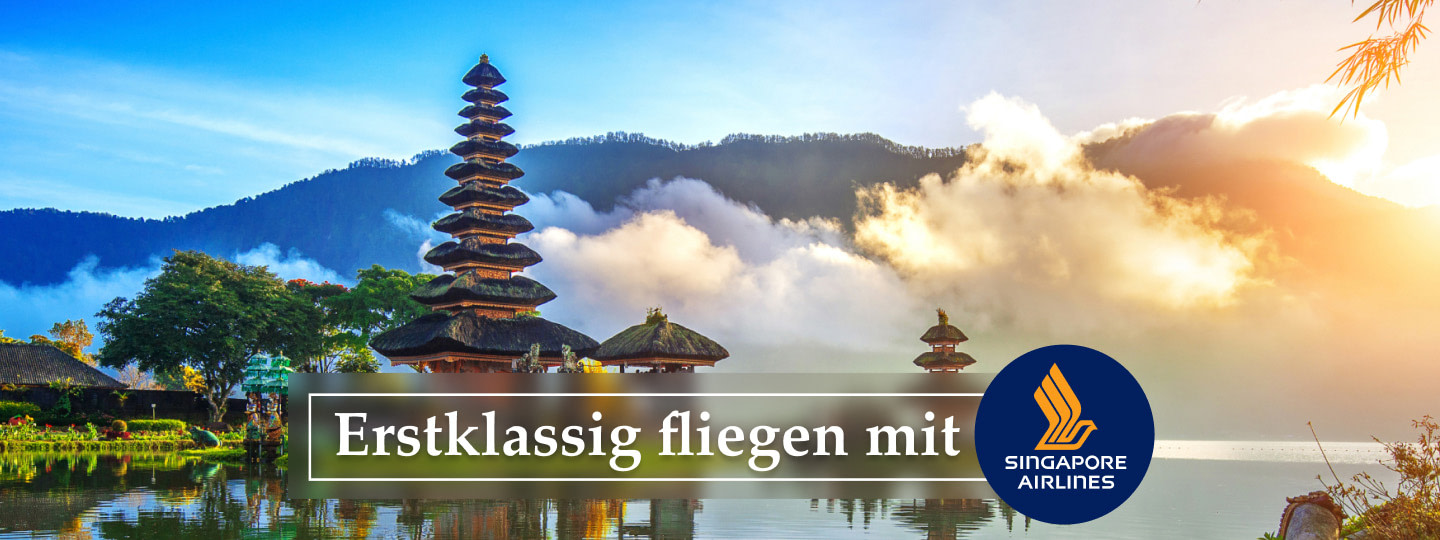 Südostasien mit Singapore Arilines Banner
