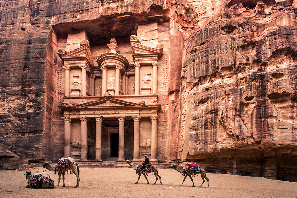 Felsenstadt Petra in Jordanien
