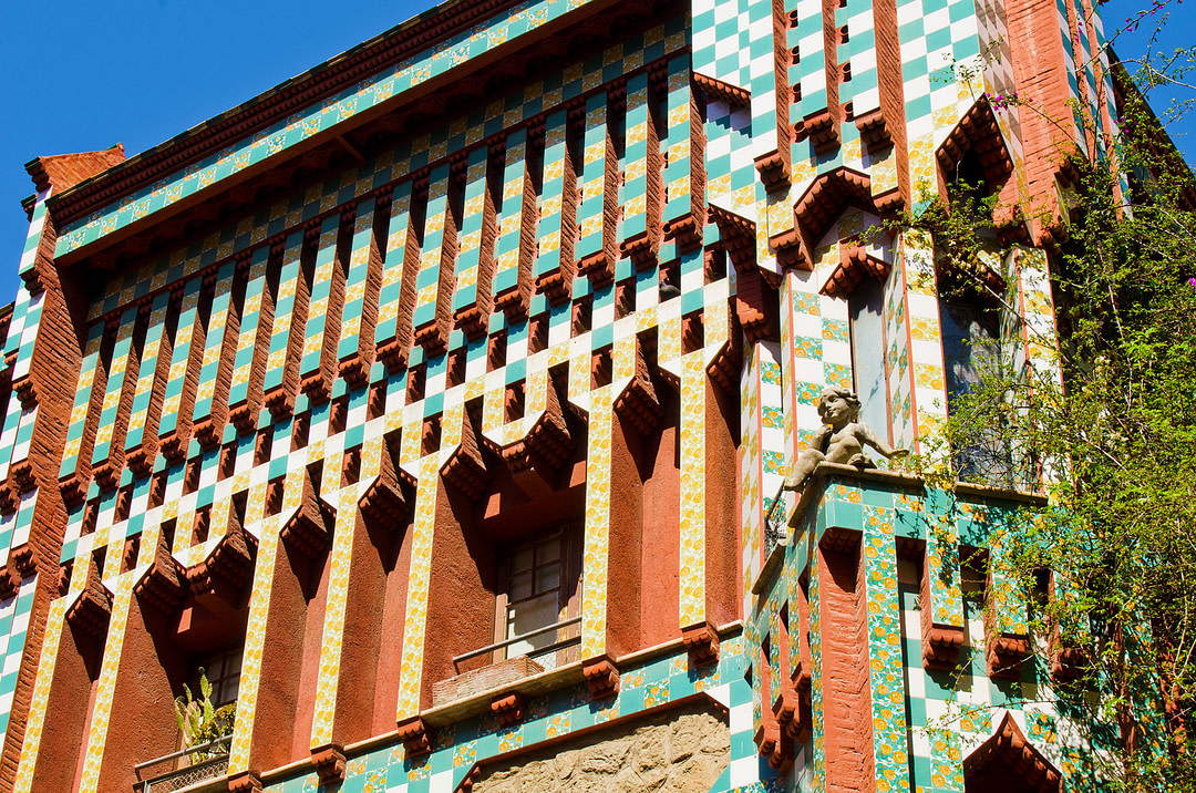 Außenansicht der Casa Vicens in Barcelona
