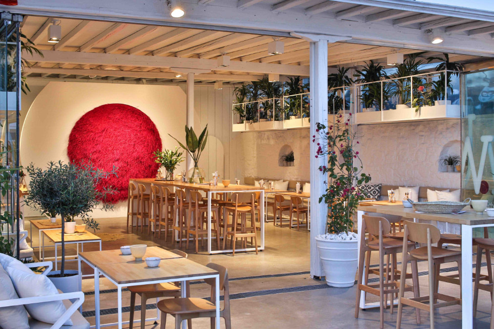 Einblick ins Bowl auf Mykanos