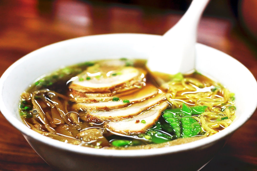 Frische Ramen Suppe in Tokyo