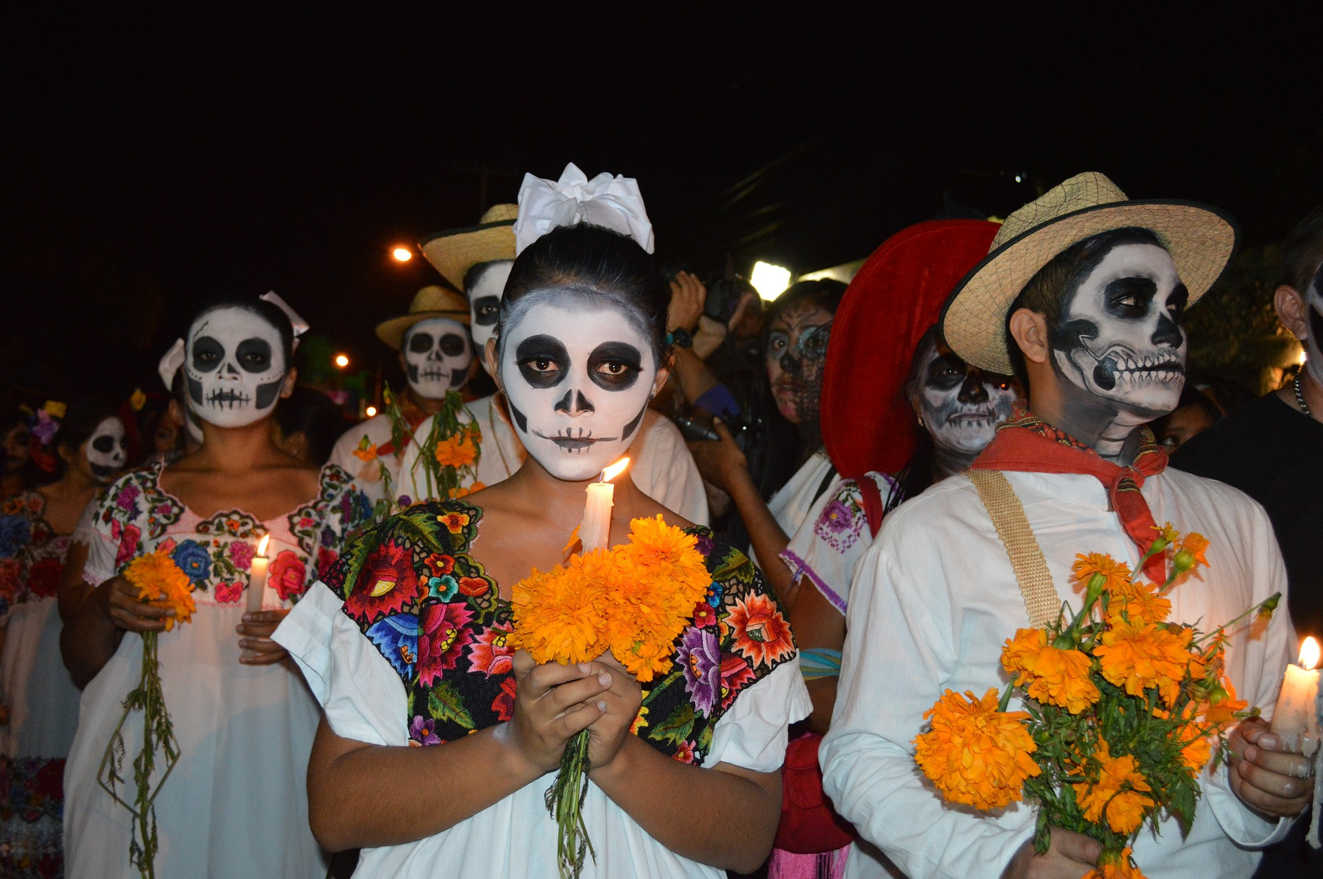 Feier Totentag Mexiko