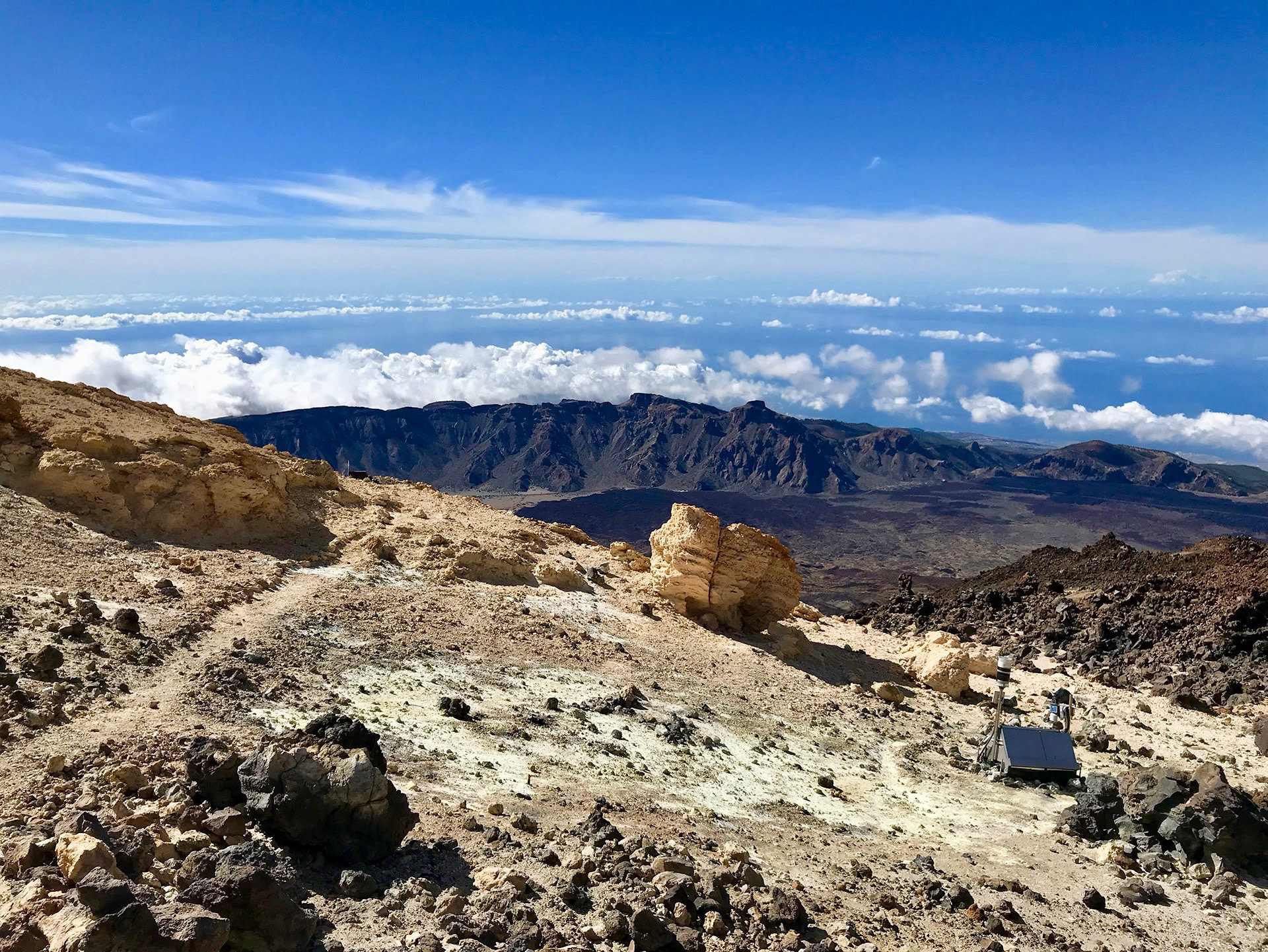 Ausblick vom Teide in Teneriffa