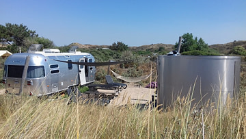 Airstream mit privat Sauna