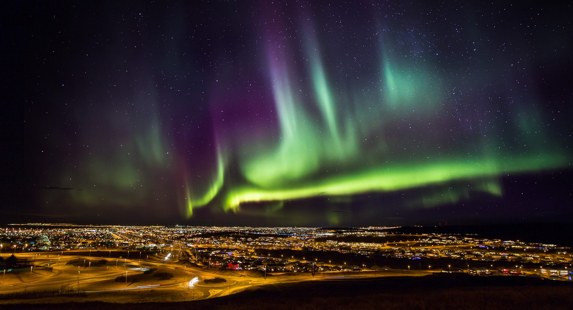 Polarlichter Island