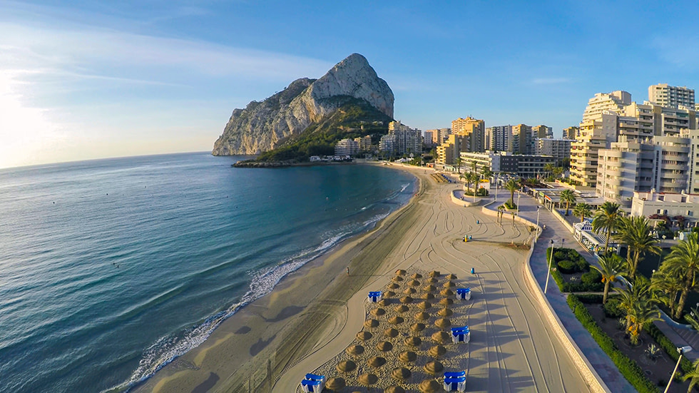 Sandstrand in Calp