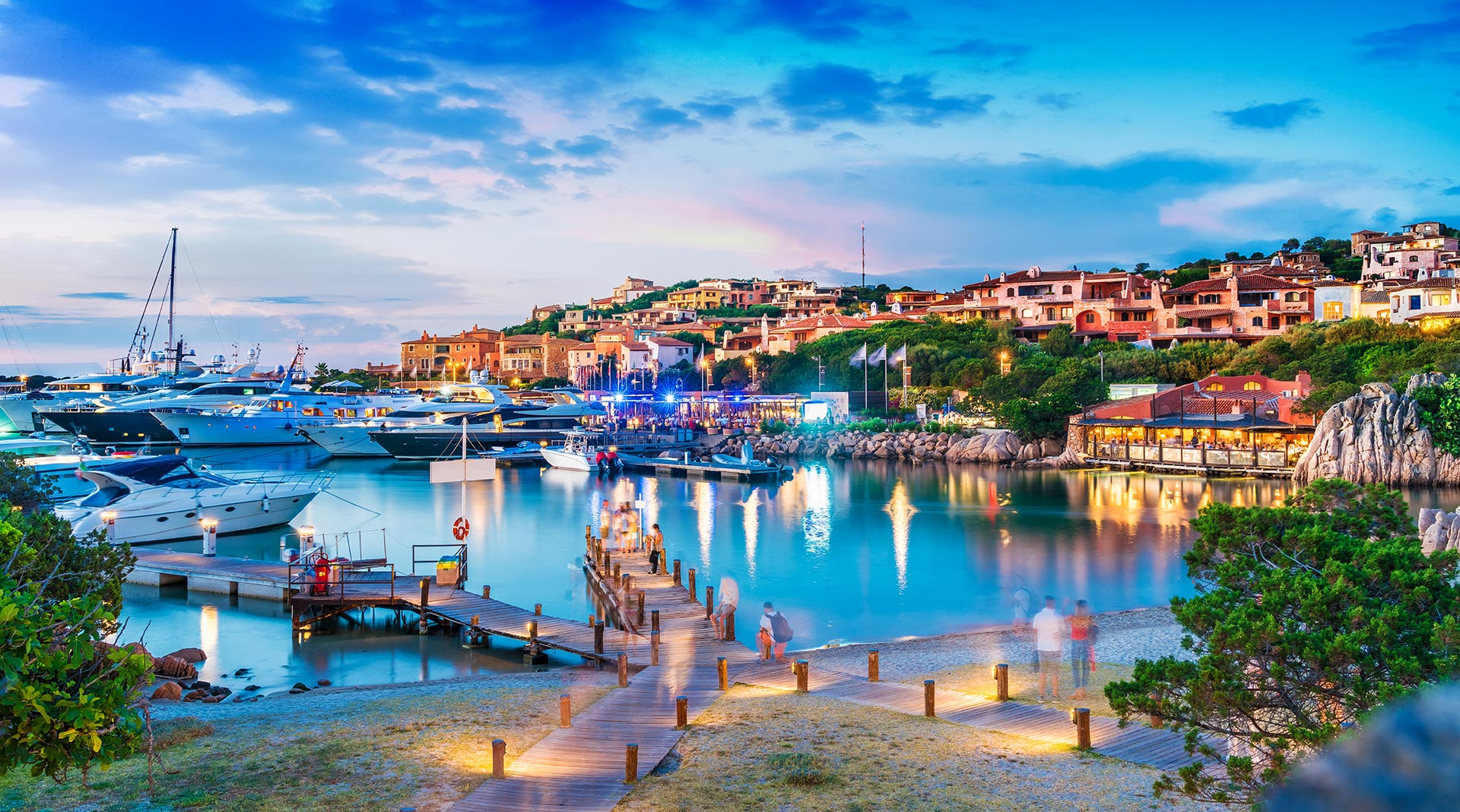 Blick auf den Hafen von Porto Cervo
