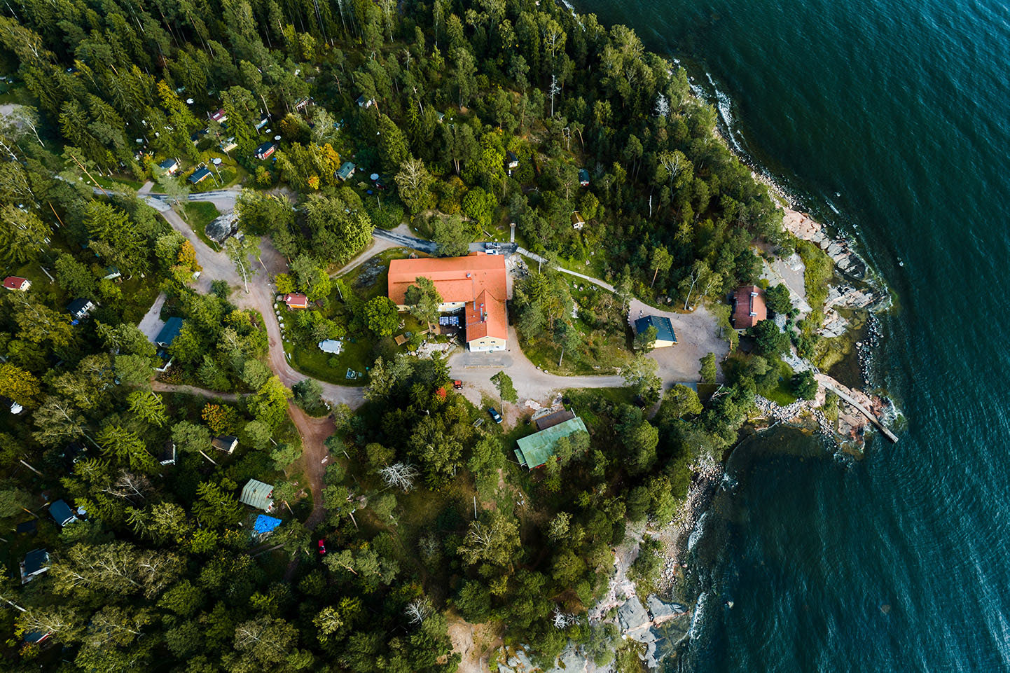 Helsinki grüne Insel mit Hütte